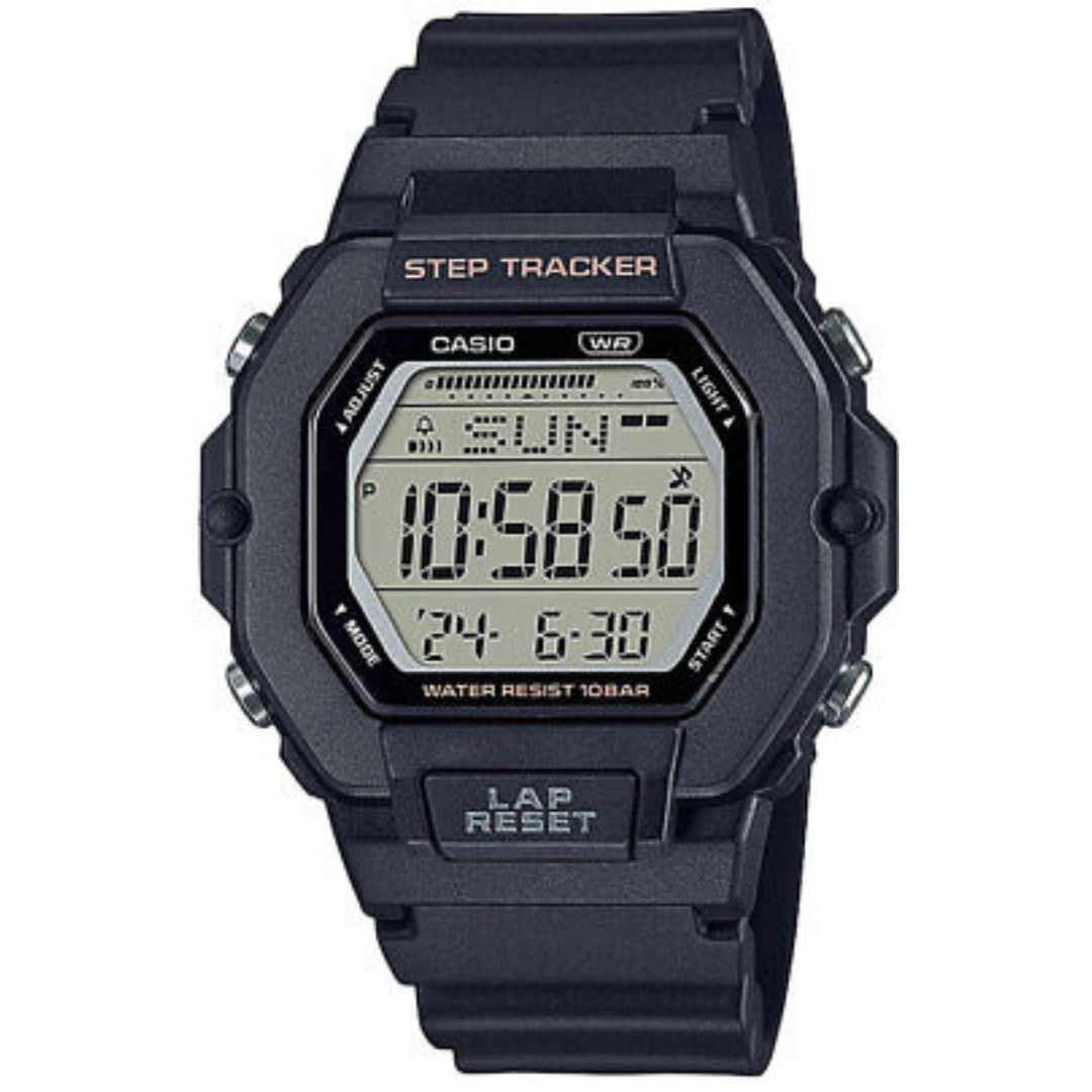 Casio Vintage LWS-2200H-1AV Step Tracker Watch - Black