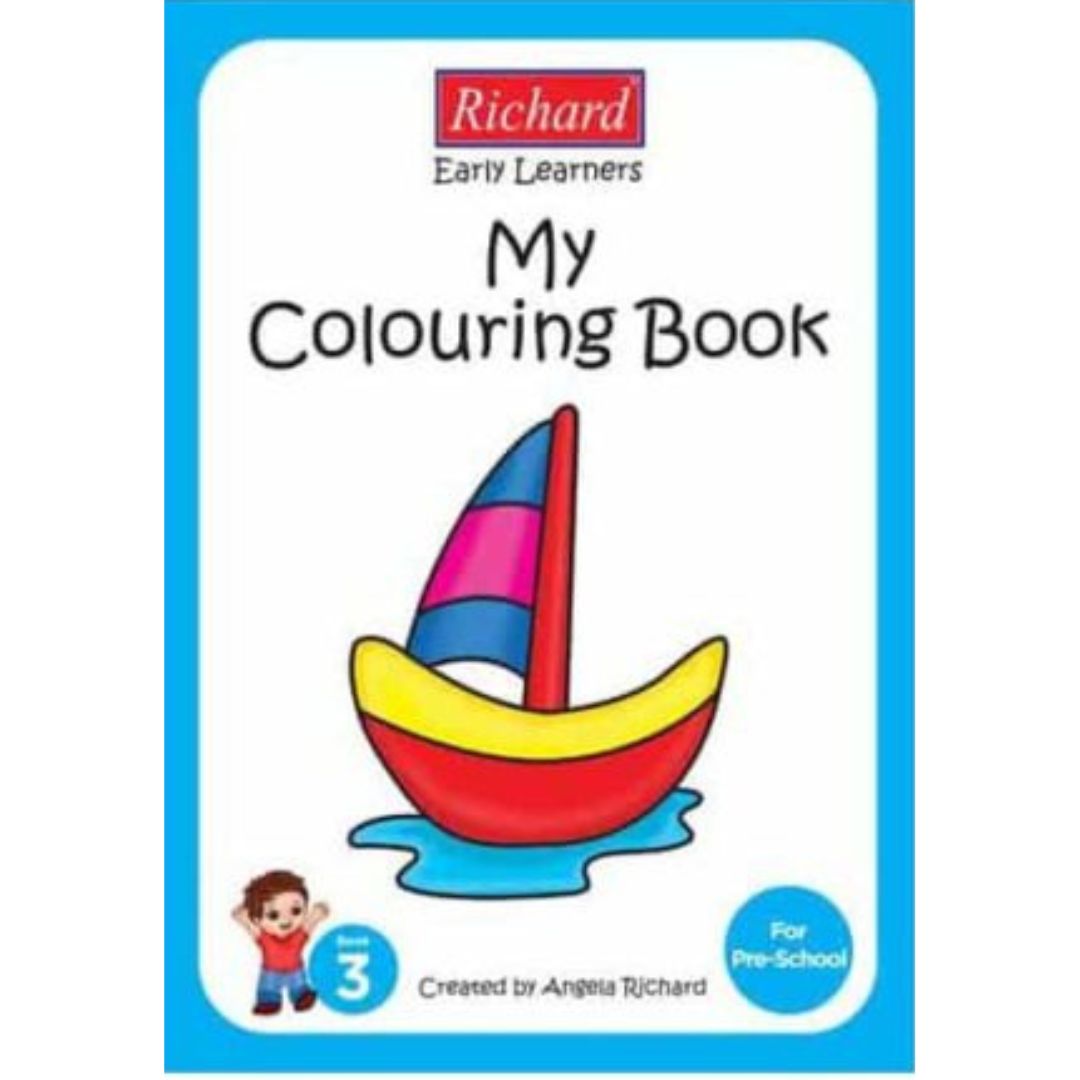 My Colouring Book - Book 3 Blue Sailing Boat