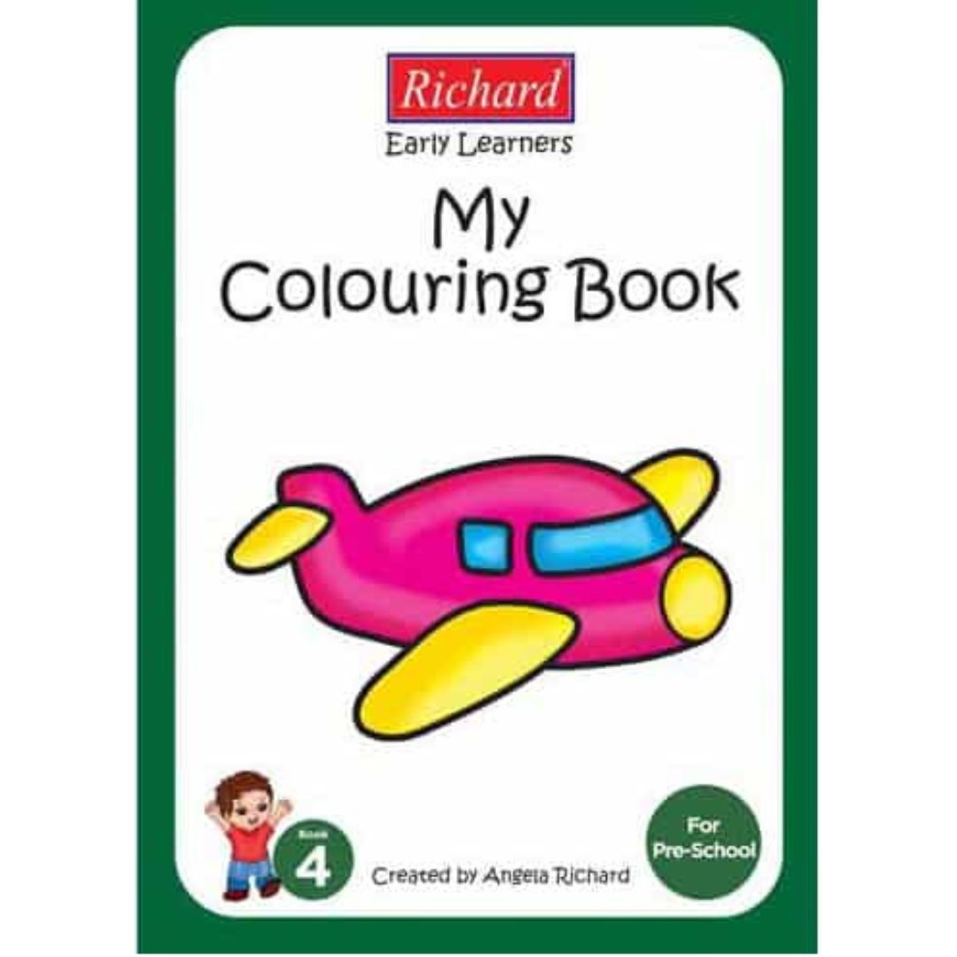 My Colouring Book - Book 4 Pink Plane