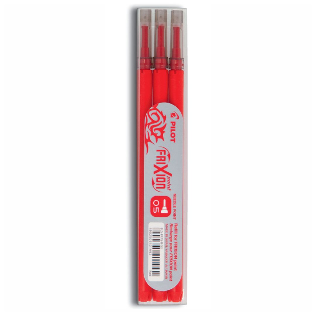 Pilot Frixion Refill Pack of 3 Pieces - Red 0.5mm