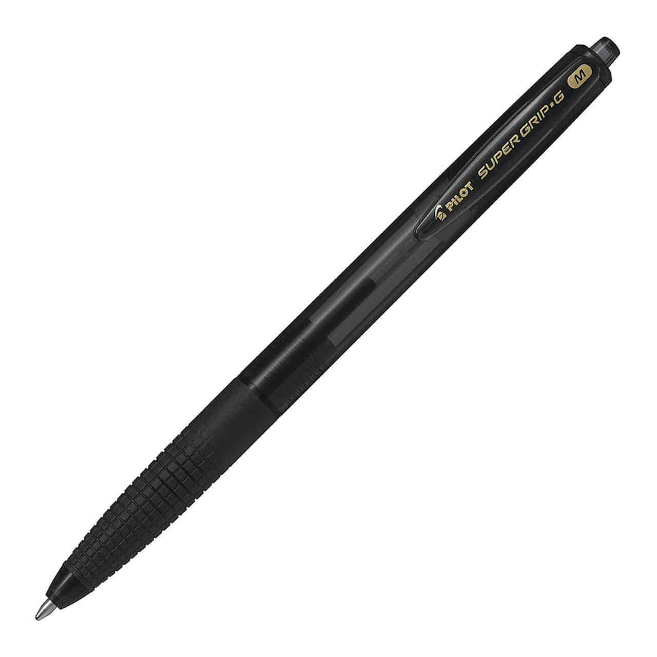 Pilot Super Grip Rectractable Pen - Black