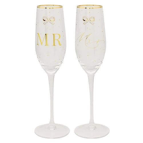 Wedding Gift Set - 2 flutes in gift box