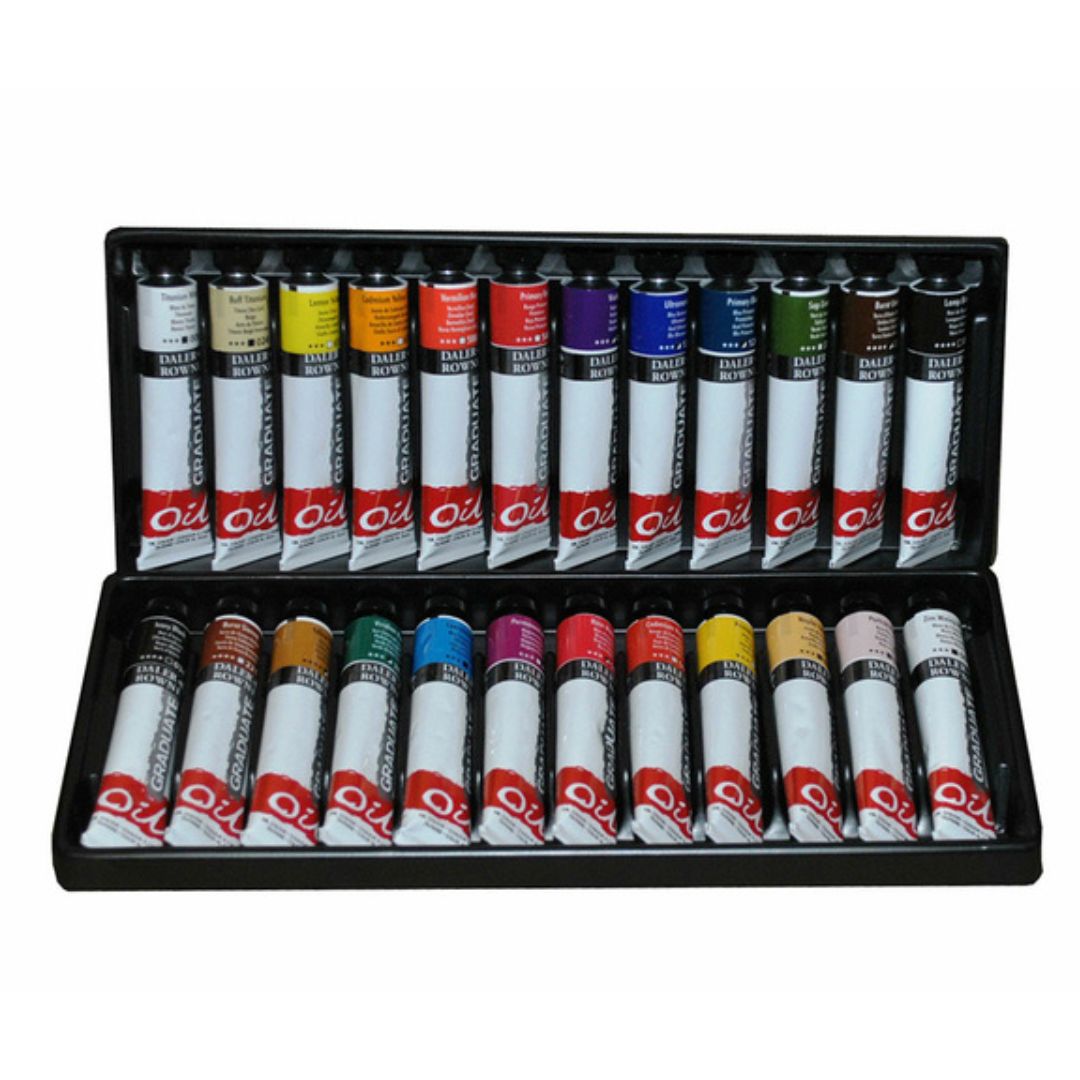 Daler Rowney Set of 24 x22ml Oil Paint