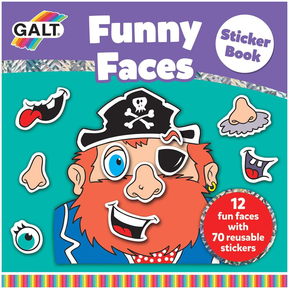 Galt - Funny Faces Sticker Book