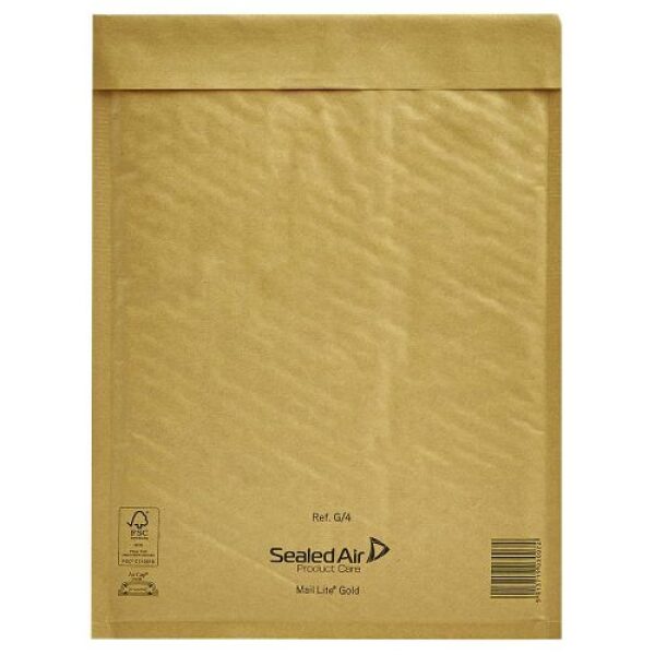 G/4 MailLite Gold Padded Envelopes 240 x330mm