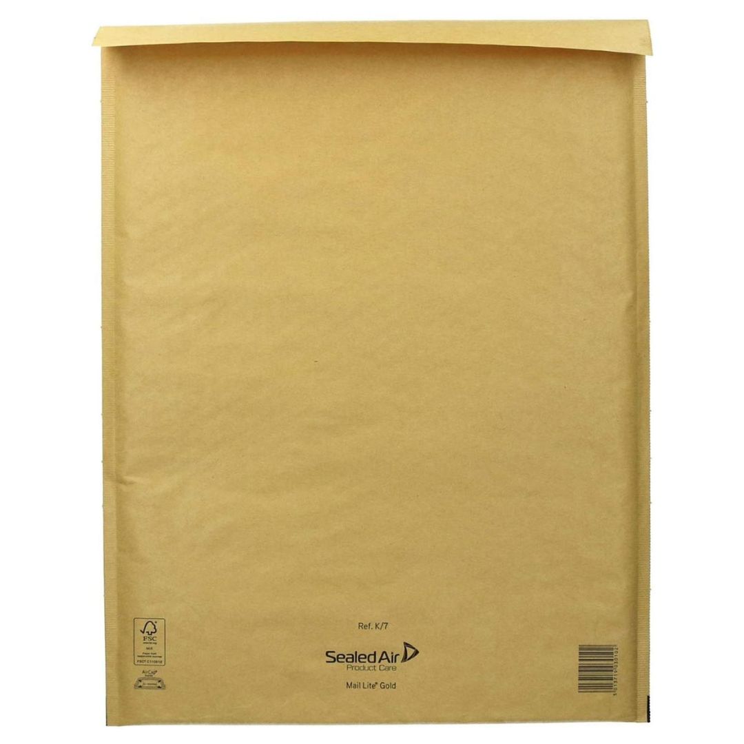 K/7 MailLite Gold Padded Envelopes 350 x470mm