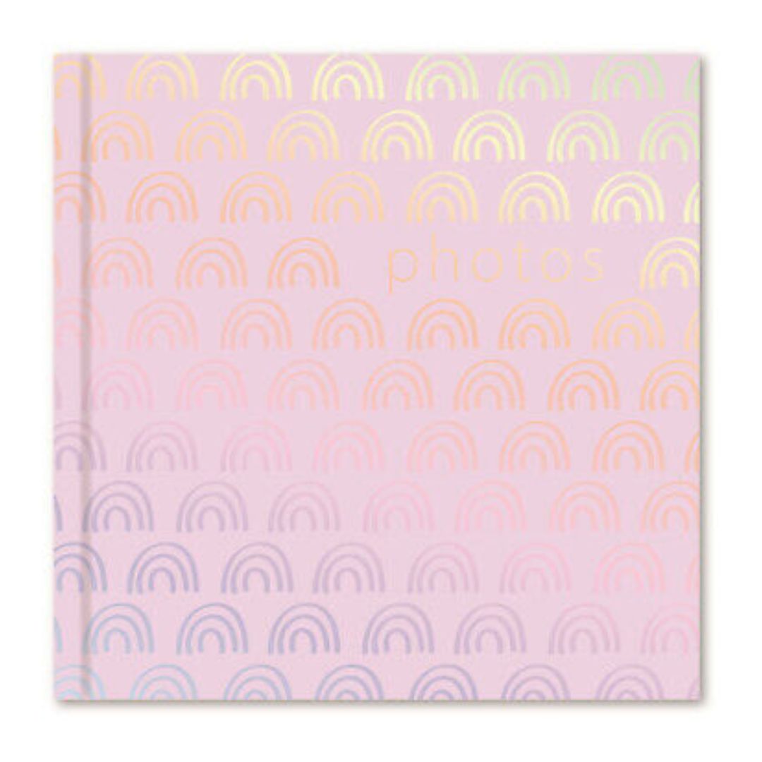 Tallon 6" x 4" Photo Album  200 Pockets - Silver Rainbows