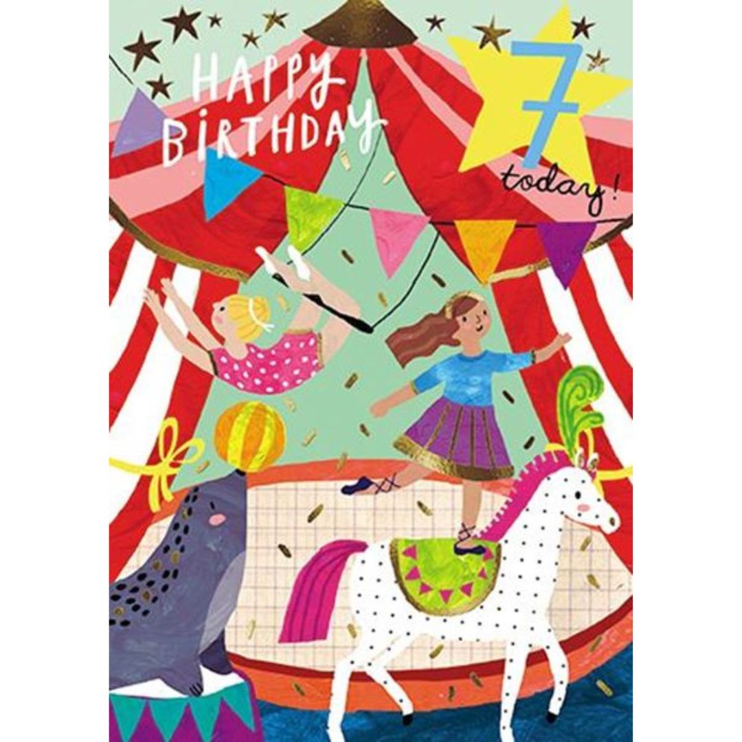 Happy Birthday 7 Today' Greeting Card