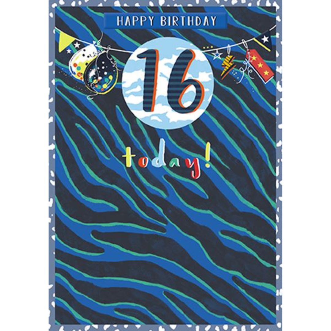 Happy Birthday 16 Today!' Greeting Card