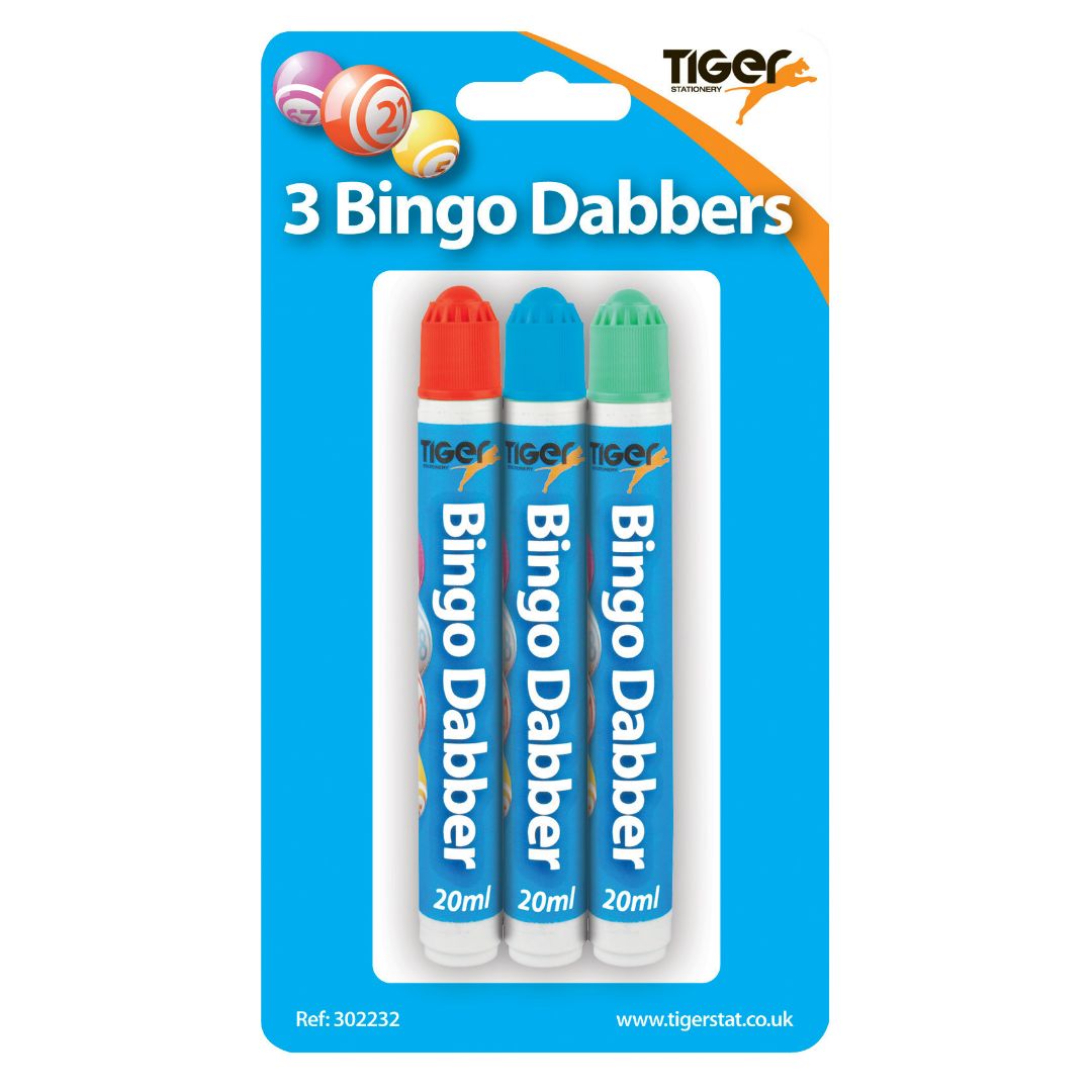 Tiger Bingo Dabbers Blister Pack x3pcs