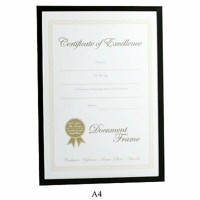 A4 Black Diploma Certificate Photo Frame