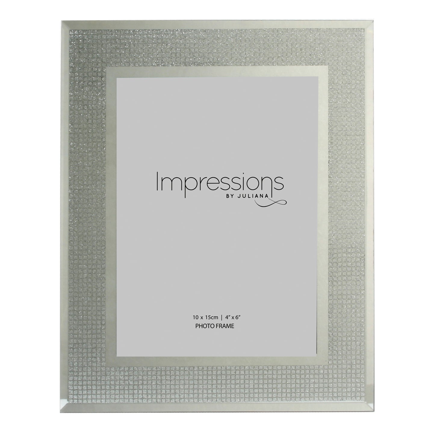 Mirrored Glitter Photo Frame - 15 x20cm (6"x8")