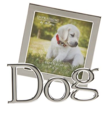 Silver Plated Photo Frame - Dog