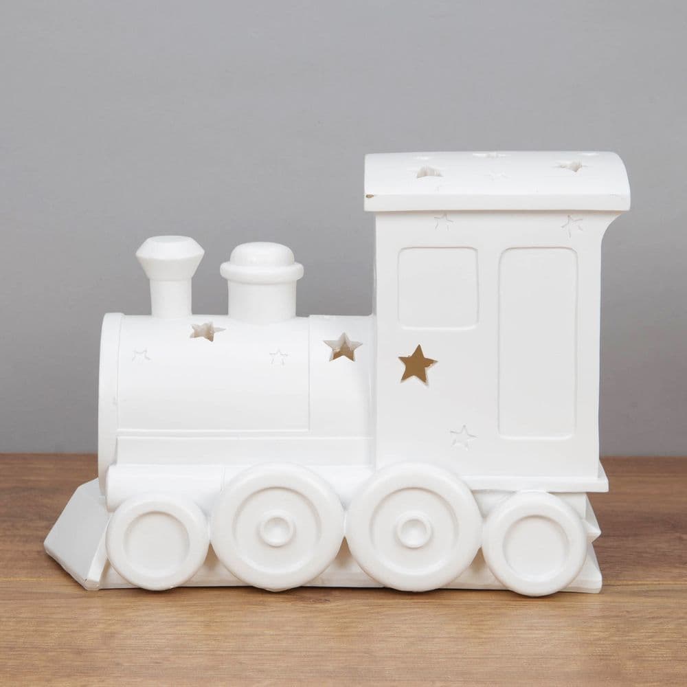 Choo Choo Train Night Light - Light Up Ceramic Train Ornament For Baby