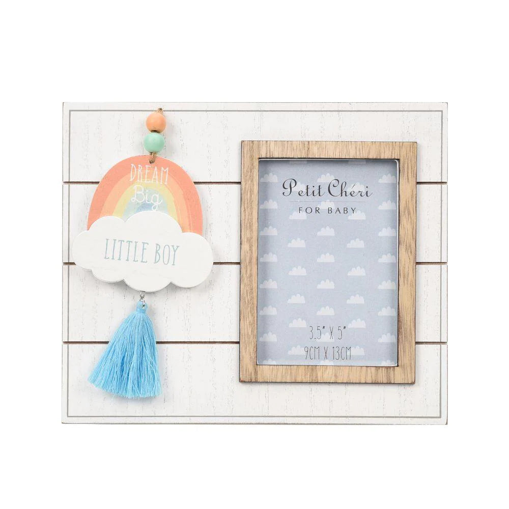 Wooden Photo Frame "Dream Big Little Boy" (9x13)