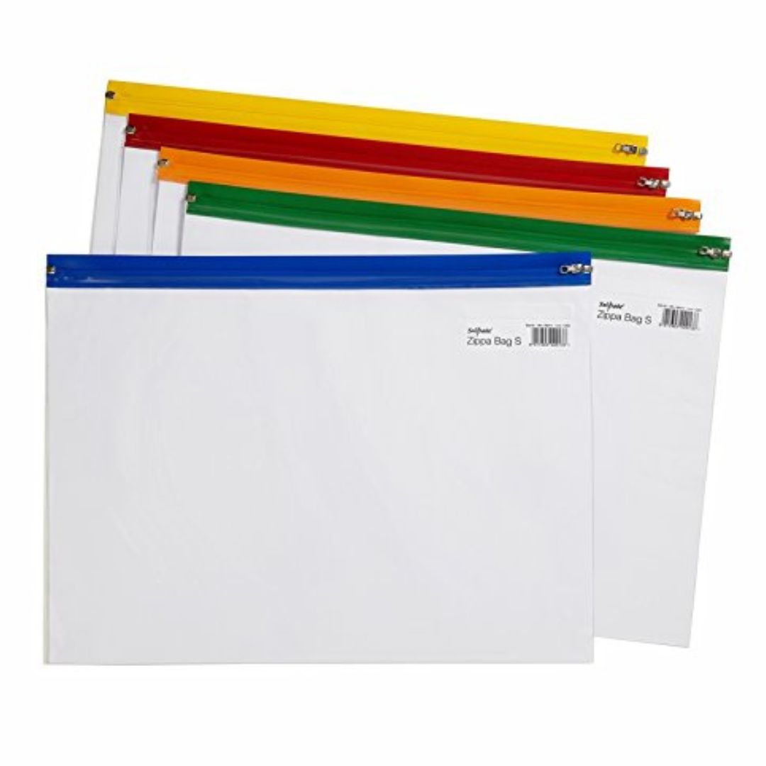 A4 Snopake Zippa Bag S 325 x235mm - Various Colours x1pc