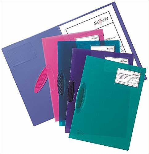 A4 Snopake Folder With Clip - Assorted Colours x1pc