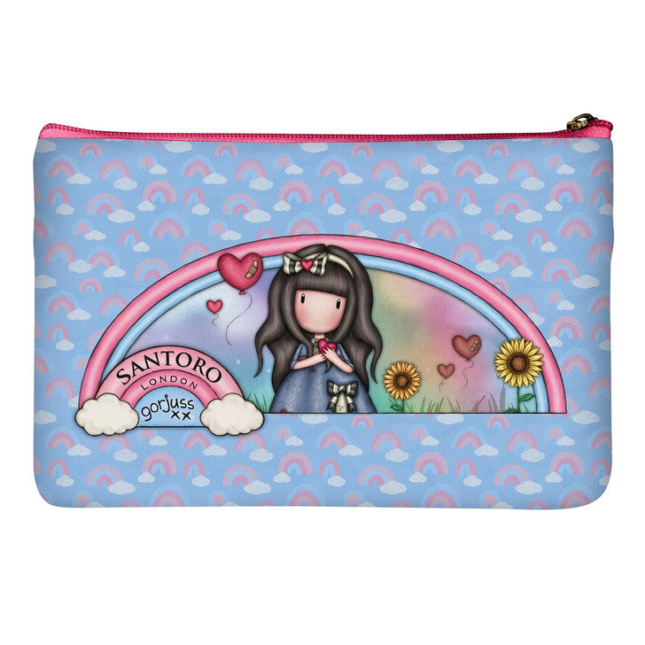 Santoro Gorjuss Flat Pencil Case with Pocket Be Kind To Yourself