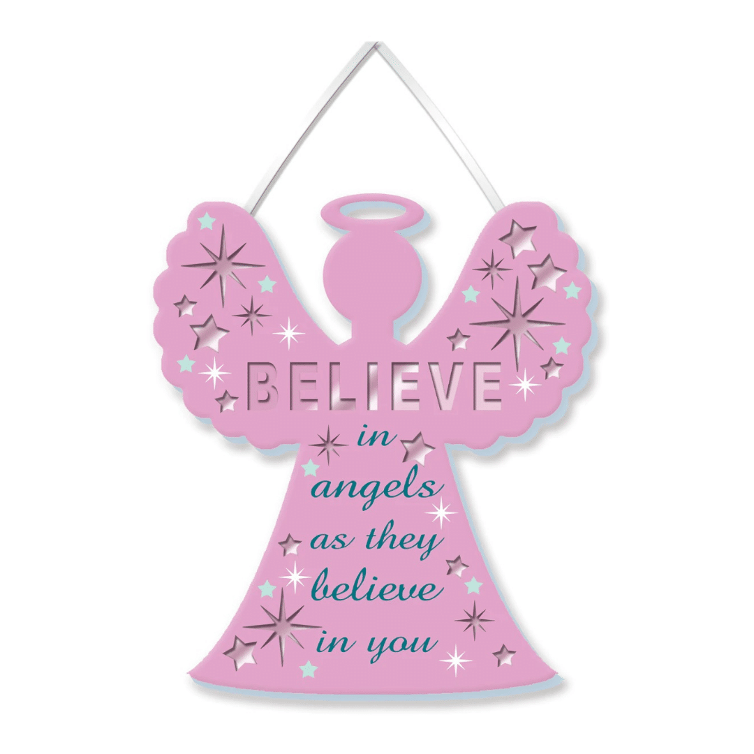 More Than Words Mirror Plaque 14 x 12cm - Believe In Angels