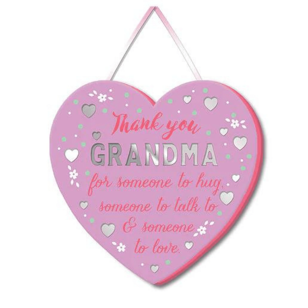 More Than Words Mirror Plaque 12 x 12cm - Thank You Grandma