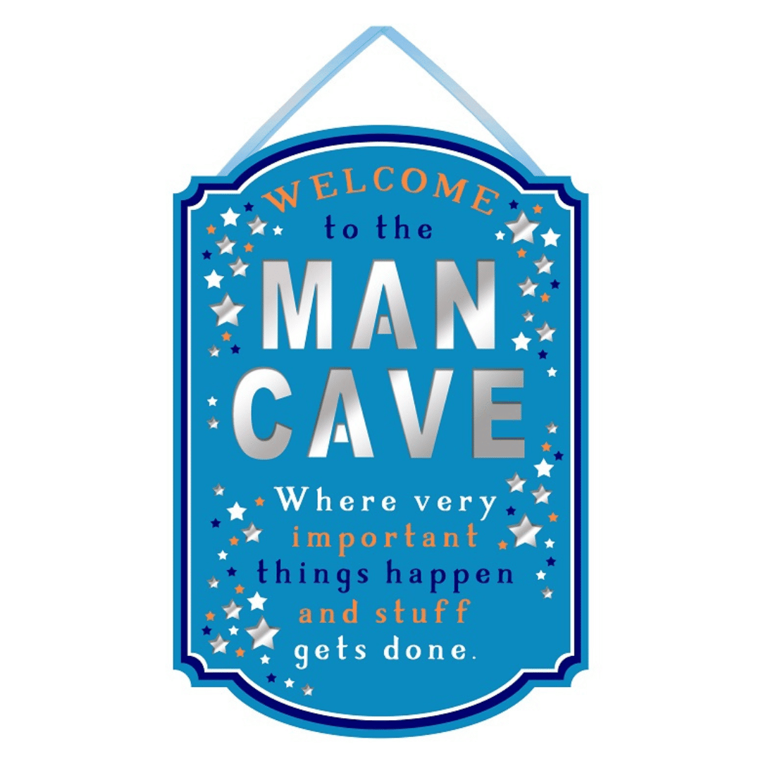 Man Cave' - Large Plaque