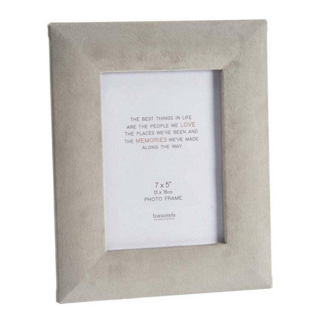 Dove Grey Velvet Photo Frame -  13 x18 cm (5"x7")