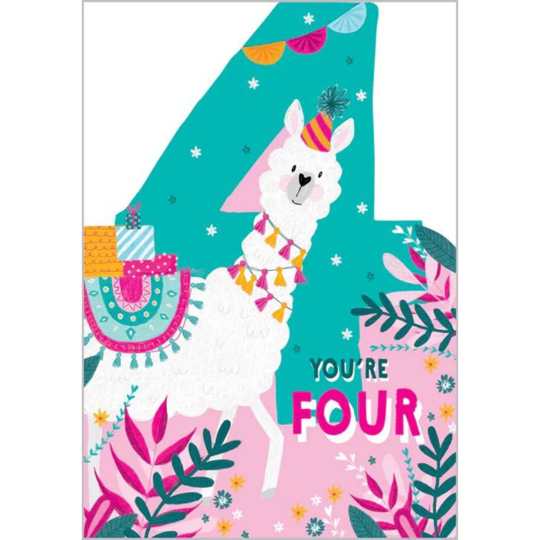 You're Four' Greeting Card