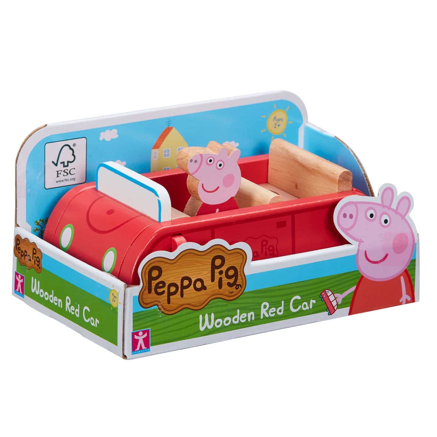 Peppa Pig - Wooden Red Car