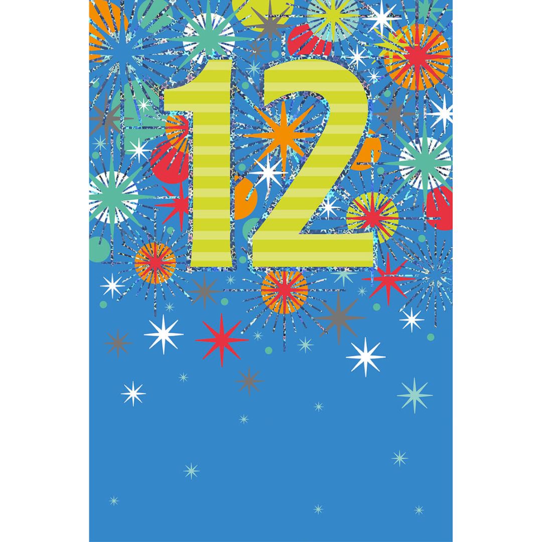 12th Birthday Greeting Card