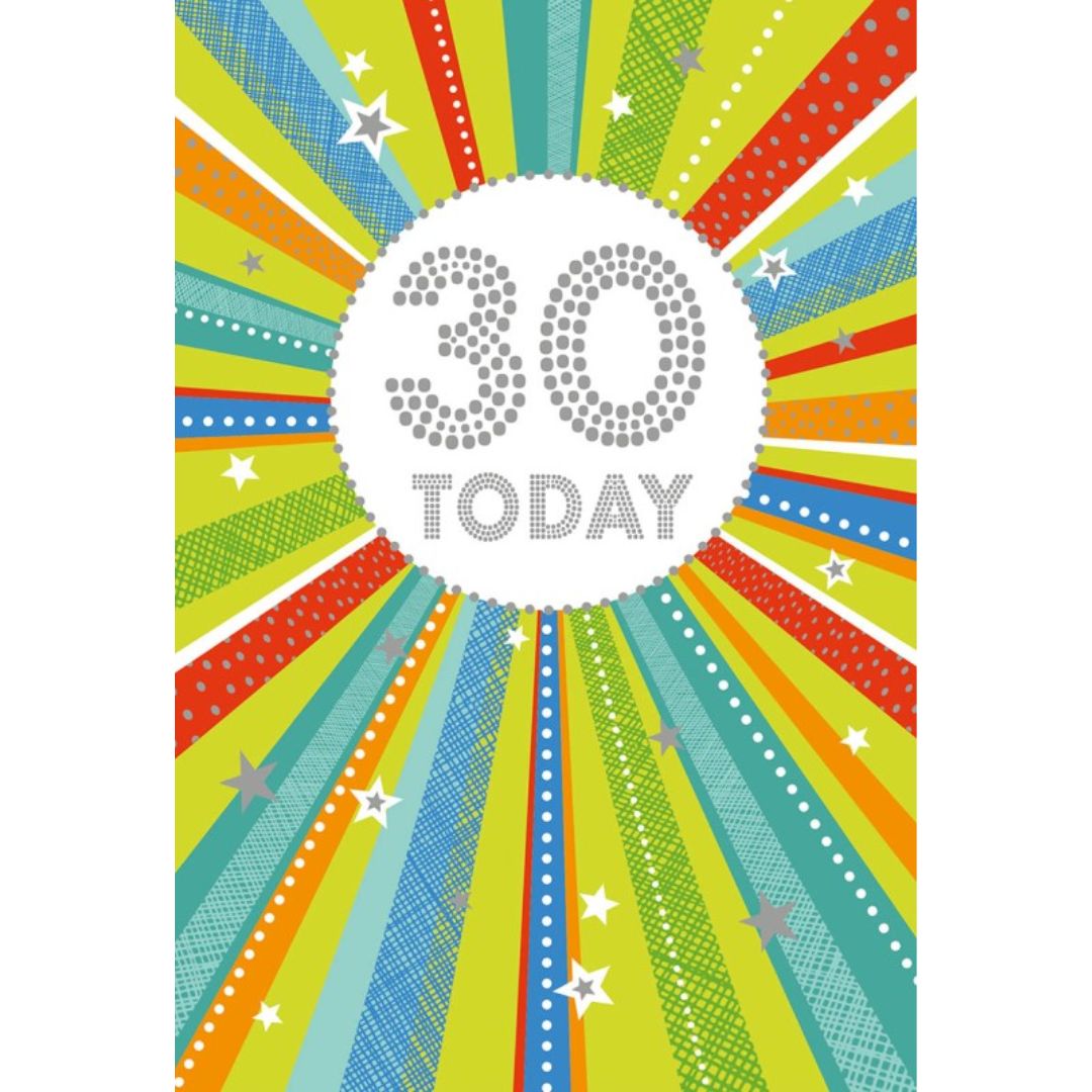 30 Today' Greeting Card