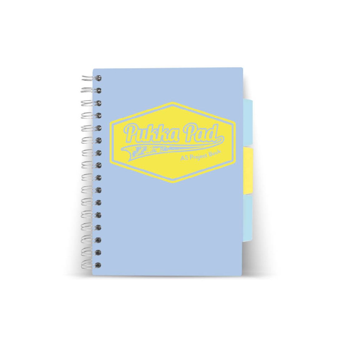 A5 Pukka Pad Pastel Project Book Sky Blue 80g