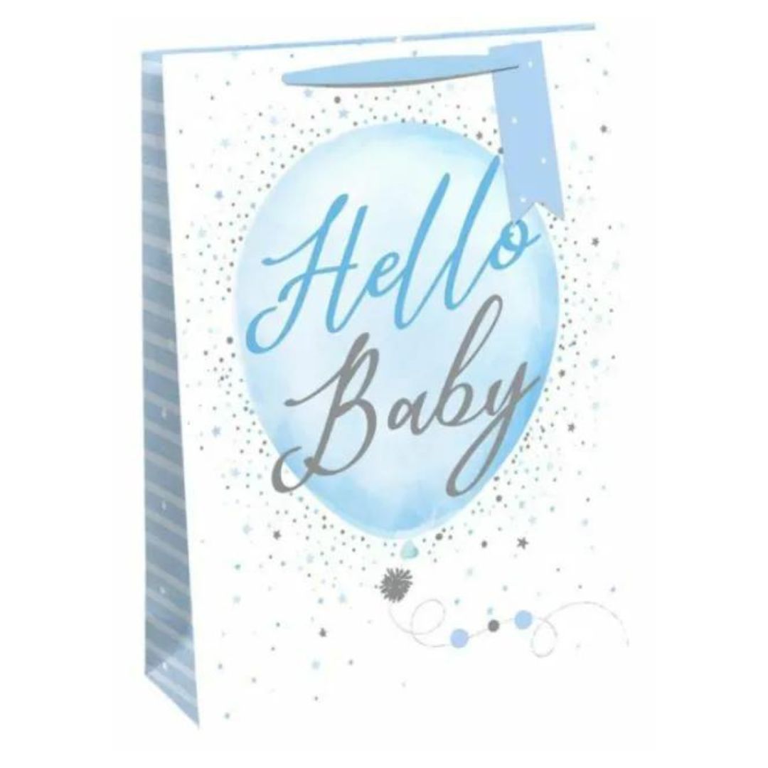 Gift Bag Extra Large - Hello Baby (blue)