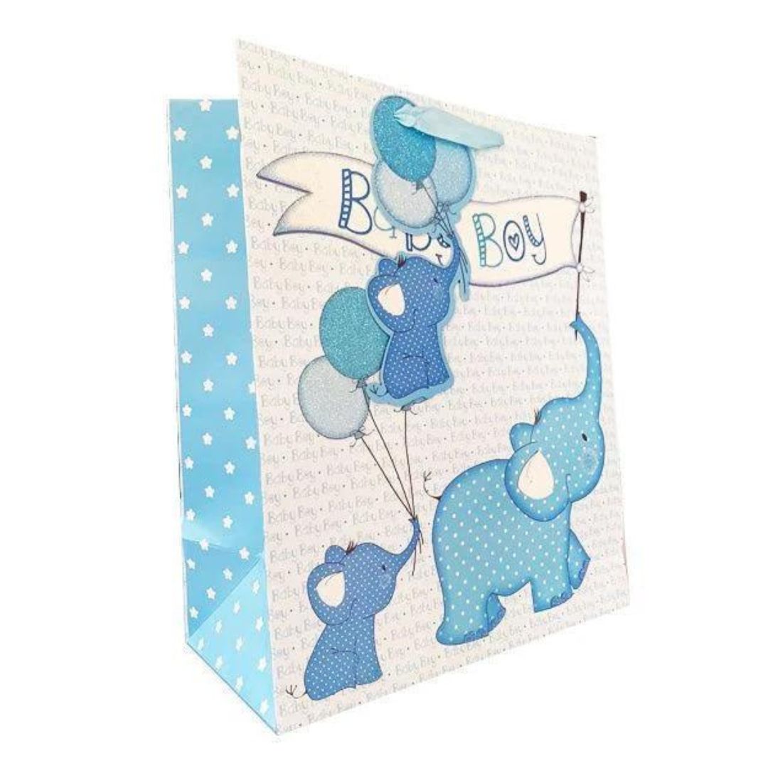 Gift Bag Medium - Baby Boy Blue