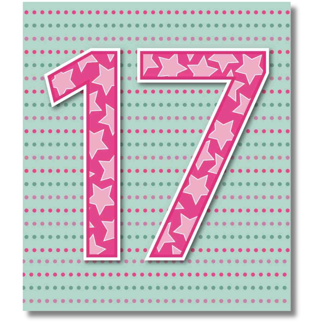 17th Birthday Greeting Card