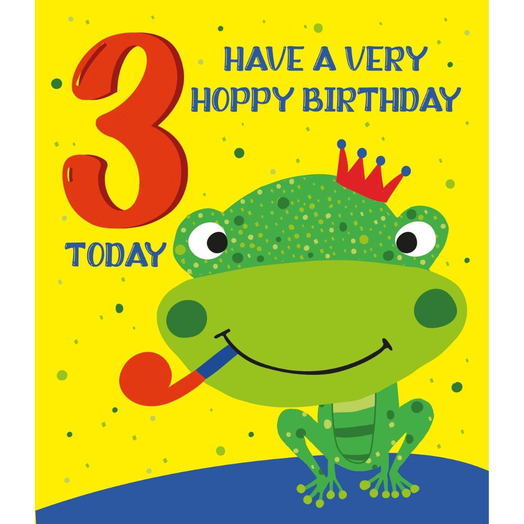 Have A Very Hoppy Birthday 3 Today' Greeting Card