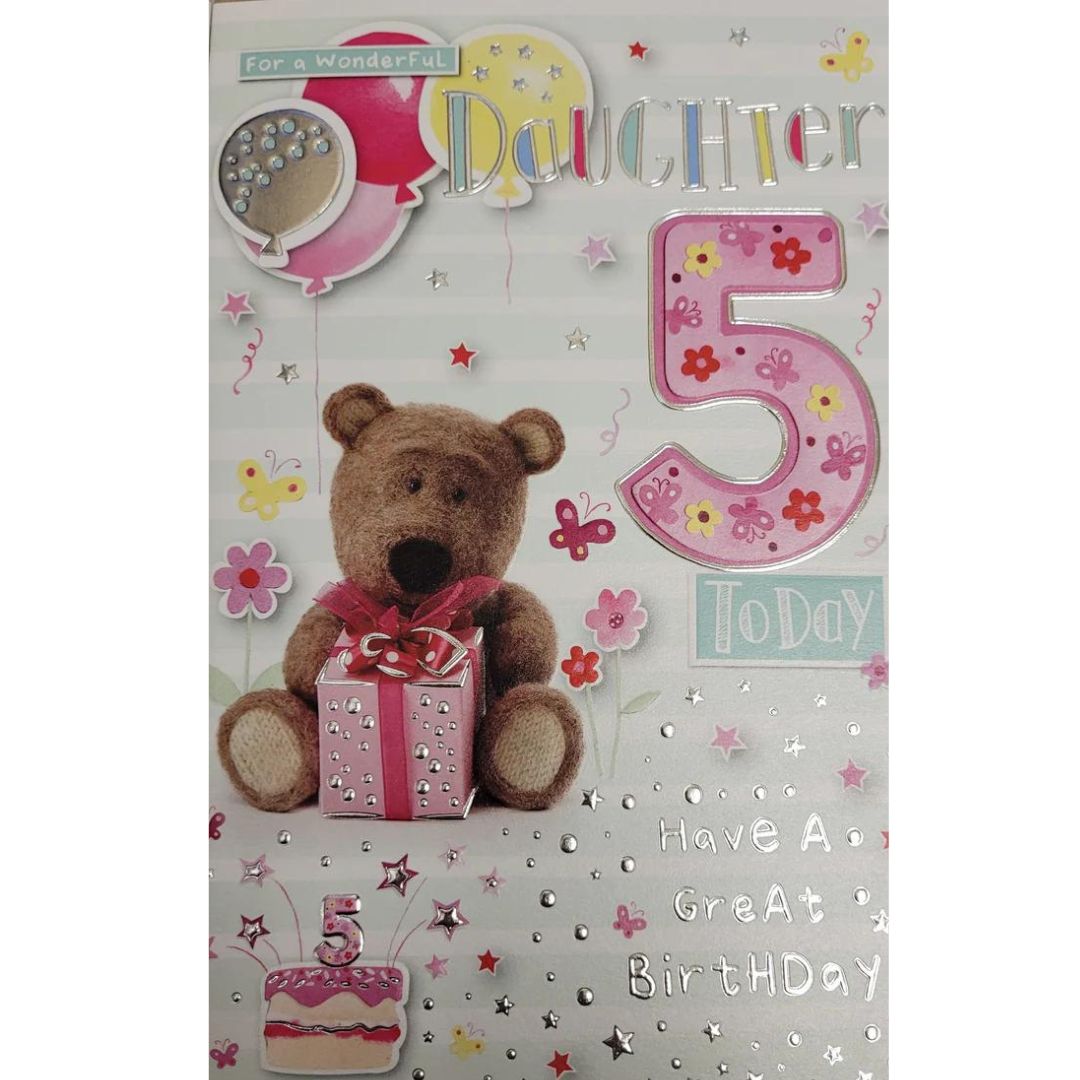 For A Wonderful Daughter 5 Today' Greeting Card