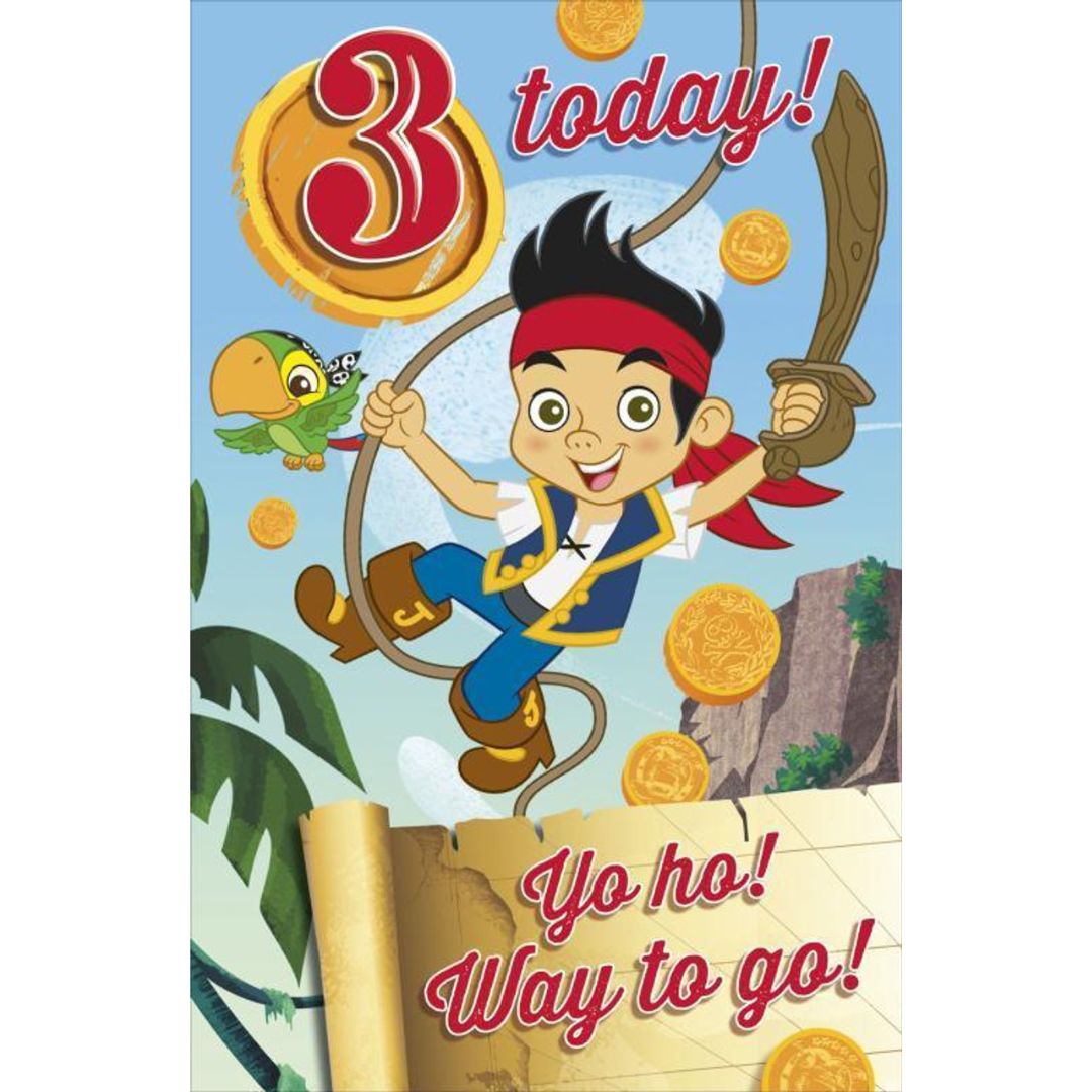 3 Today Yo Ho! Way To Go!' Greeting Card