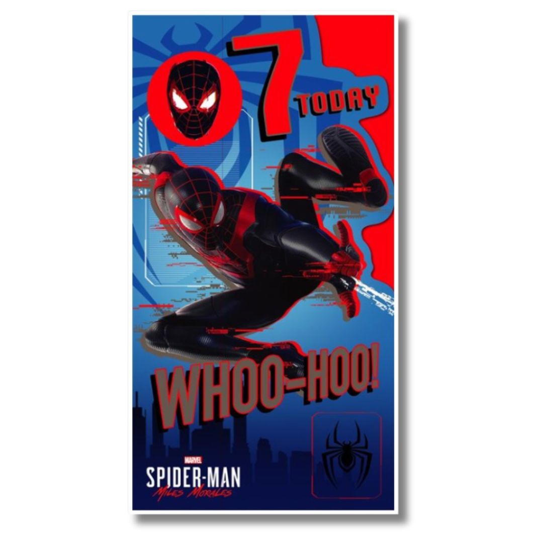 7th Spider Man Birthday Card