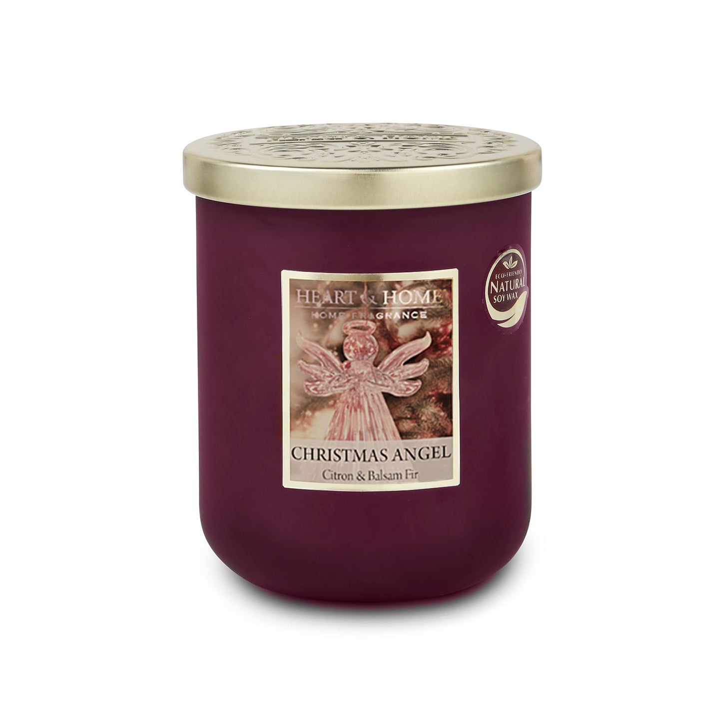 H & H - 2 Wick Ellipse Candle - Christmas Angel