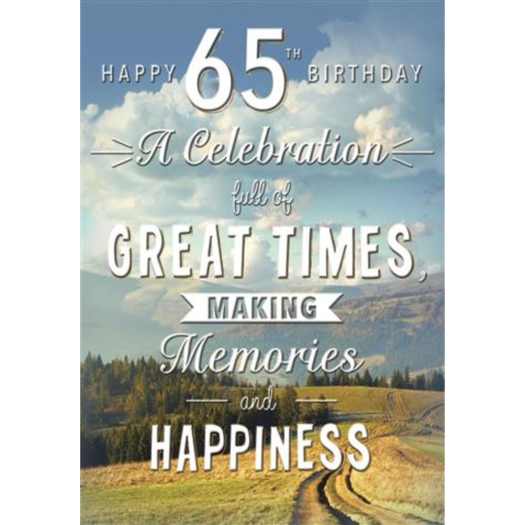 Happy 65th Birthday' Greeting Card