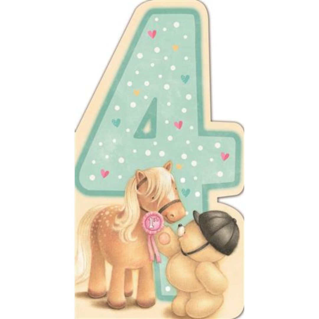 4th Birthday Greeting Card