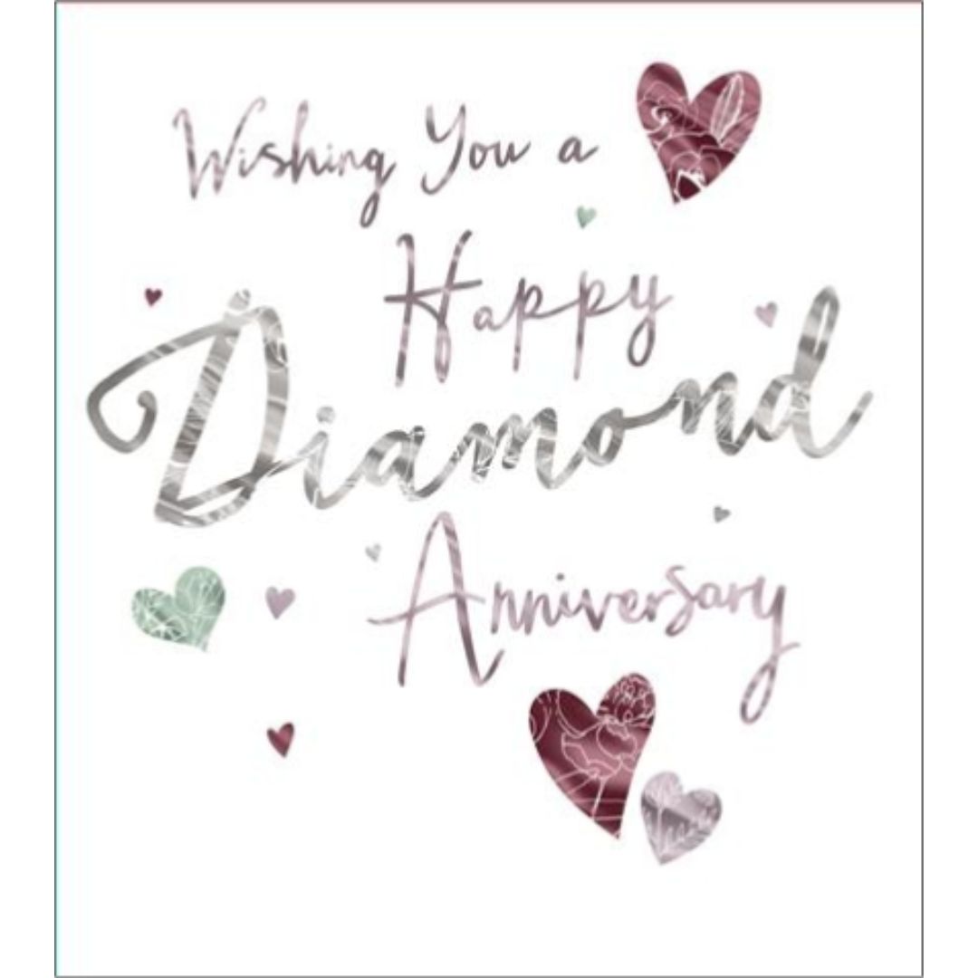 Wishing You A Happy Diamond Anniversary' Greeting Card