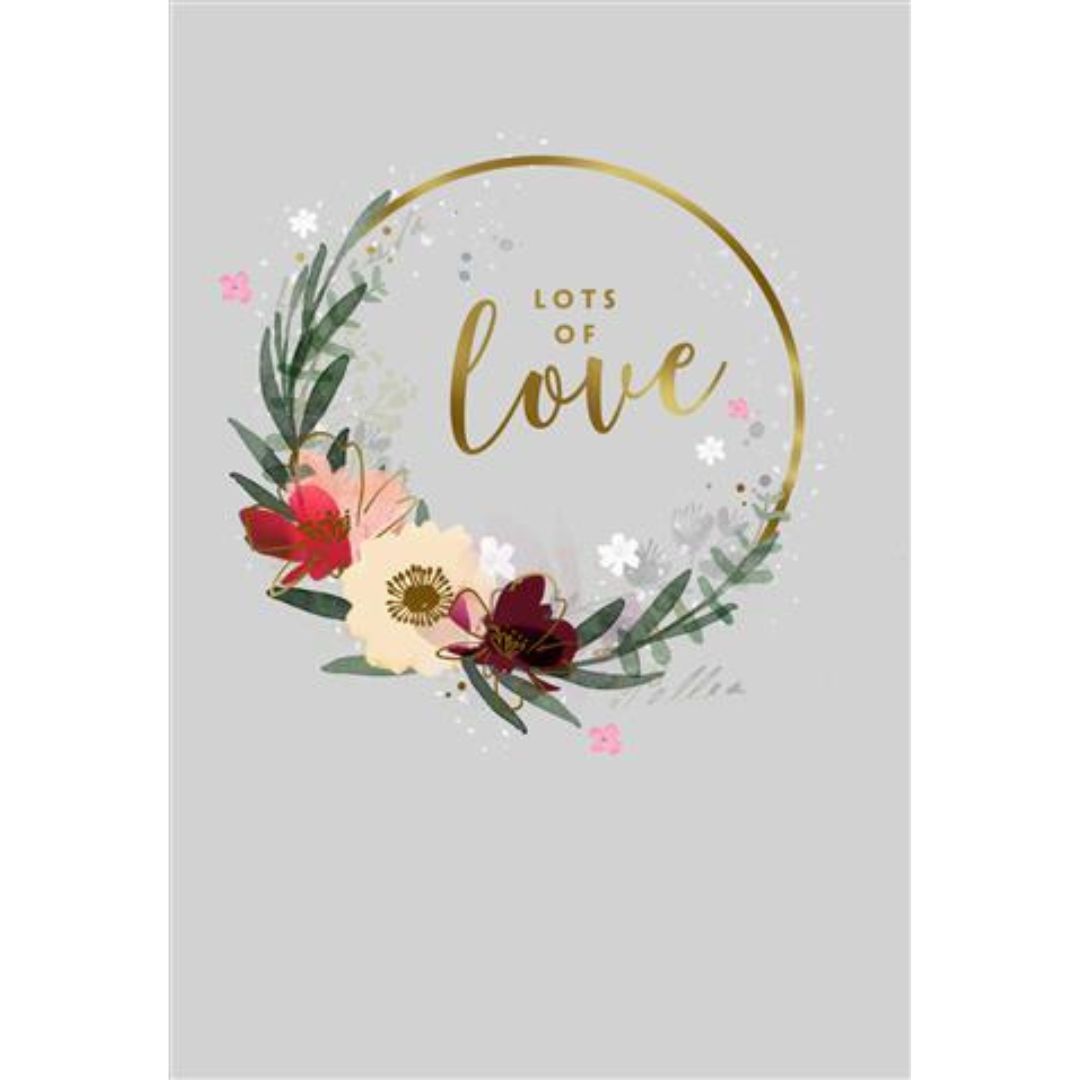 Lots Of Love' Birthday Greeting Card