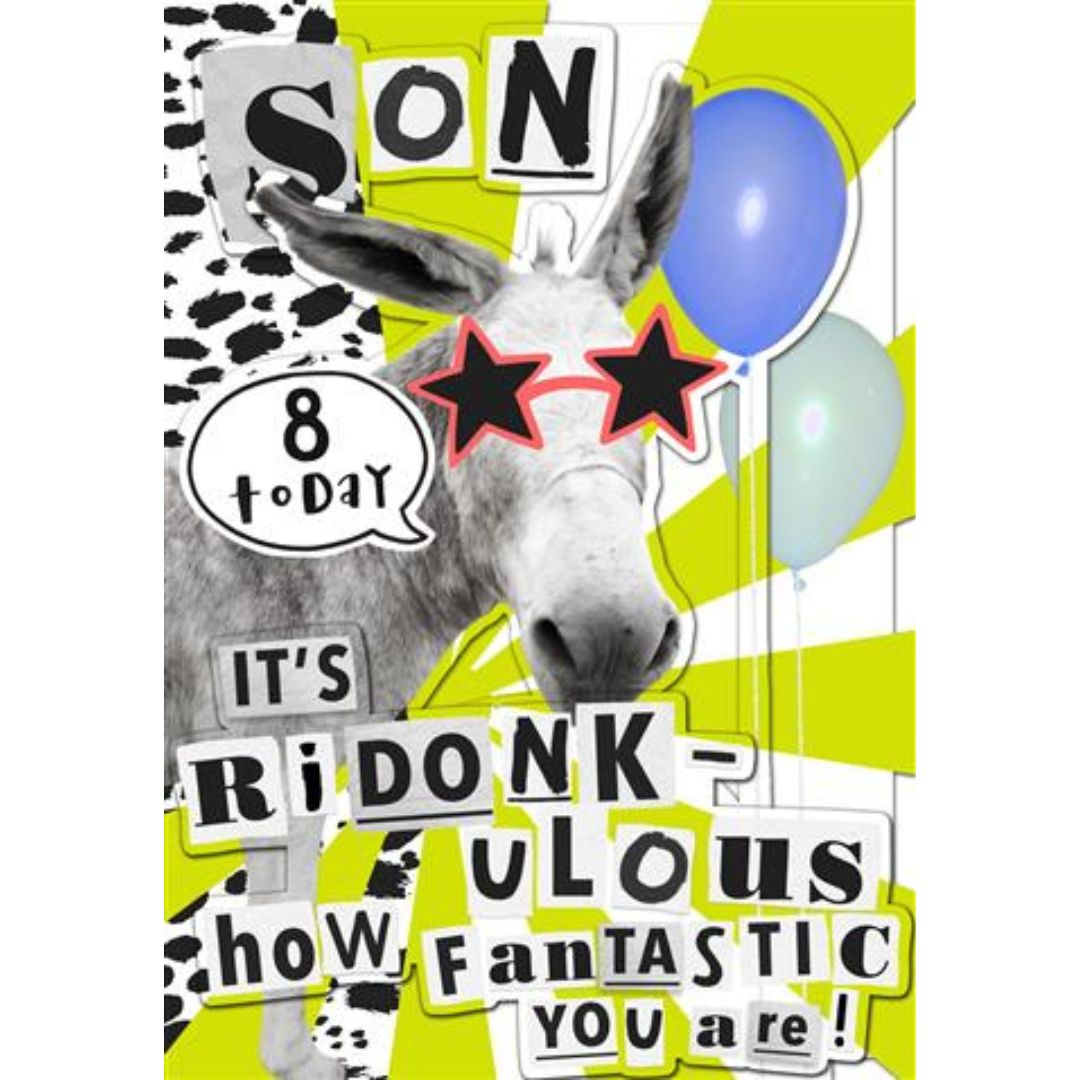 Son 8 Today' Greeting Card