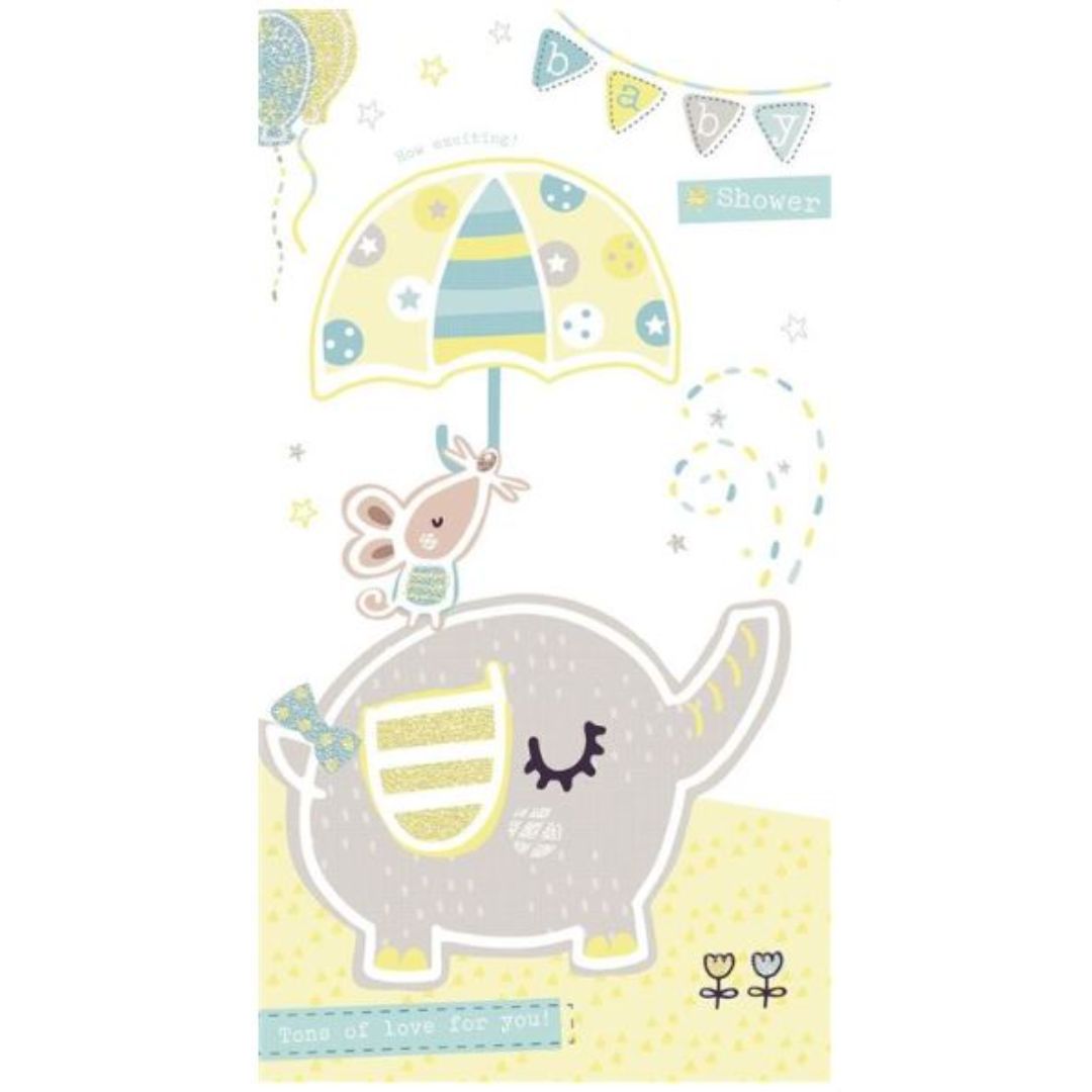 Baby Shower How Exciting Tons Of Love For You' Greeting Card