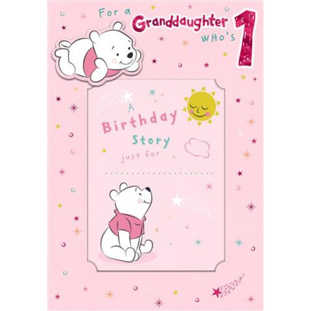 Granddaughter Who's 1' Greeting With Birthday Story