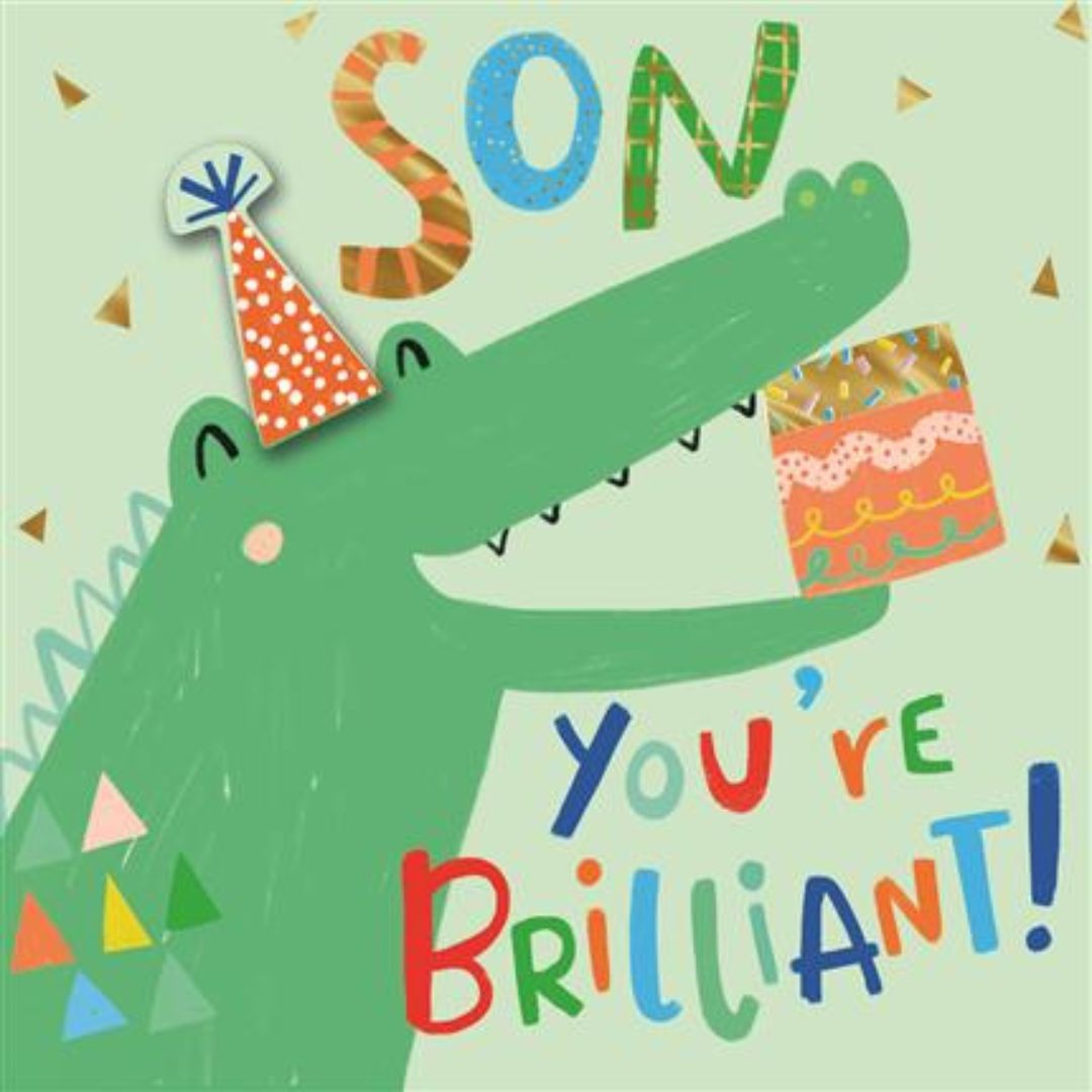 Son You're Brilliant' Birthday Greeting Card