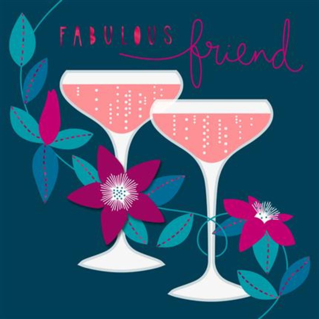 Fabulous Friend' Birthday Greeting Card