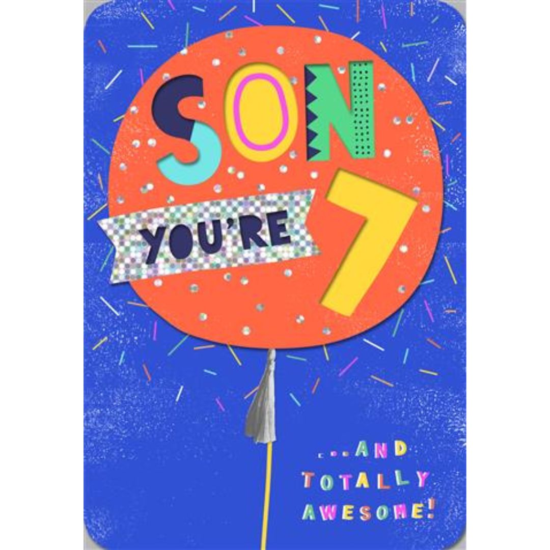 Son You're 7' Greeting Card