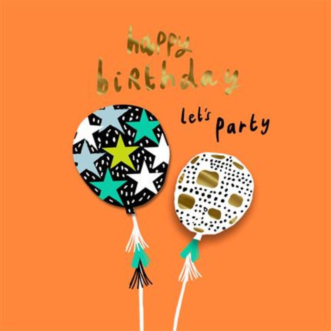 Happy Birthday Let's Party' Greeting Card